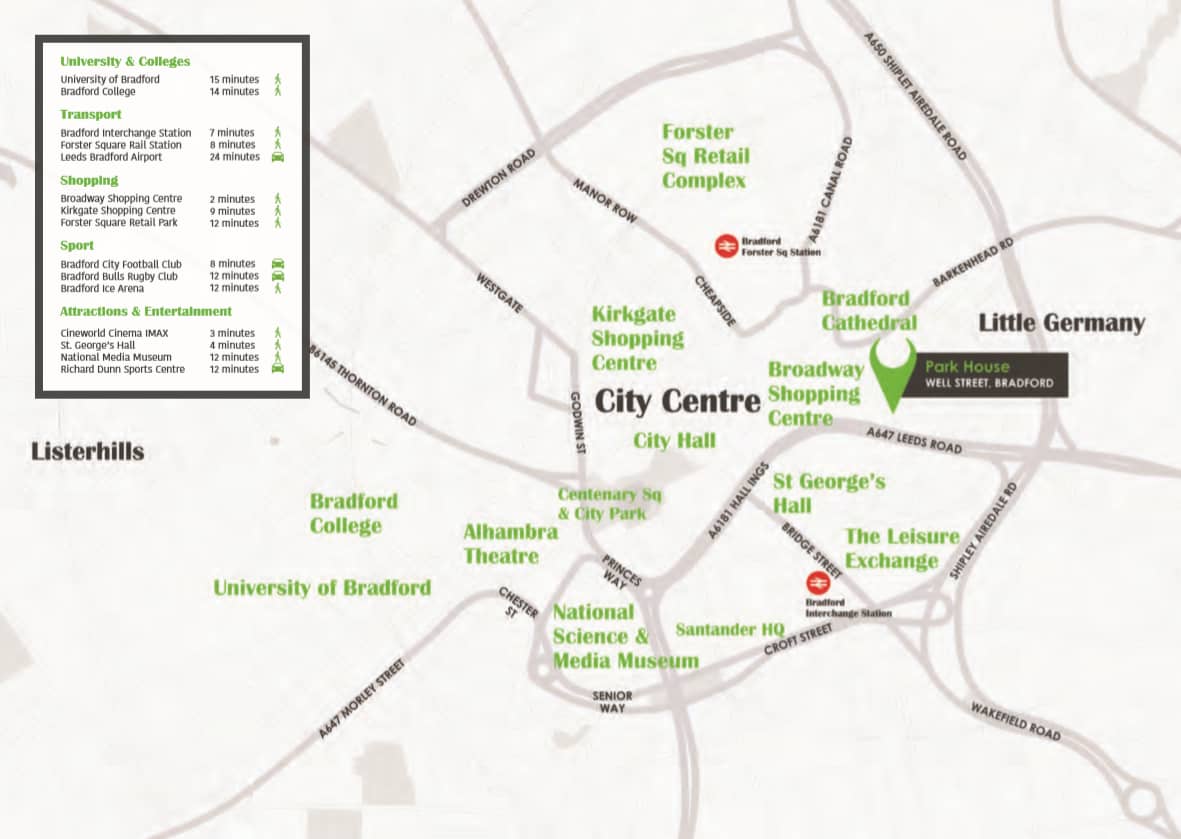 Location Residence at Park House Bradford